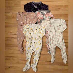 Organic Cotton Sleepers, Sz 9-18 mos